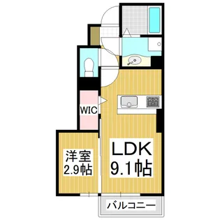 サンソレイユ【102号室】の間取り