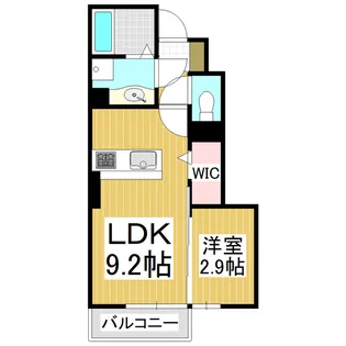 サンソレイユ【106号室】の間取り