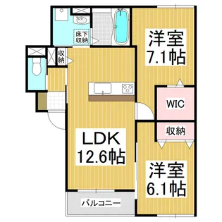 仮)桐1丁目新築マンション【201号室】の間取り