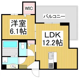 CouR18高宮E【1階】の間取り