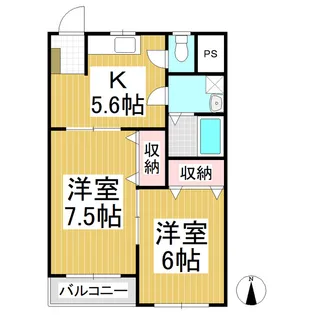 A ONE 山崎【103号室】の間取り