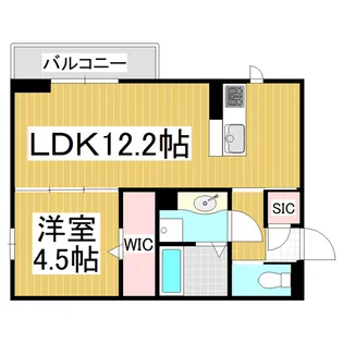 GRAND D-ROOM高宮北E【2階】の間取り