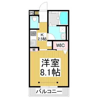 パルヴィエール【103号室】の間取り