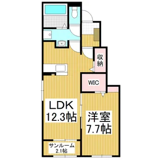 メゾン シュクレ【1階】の間取り