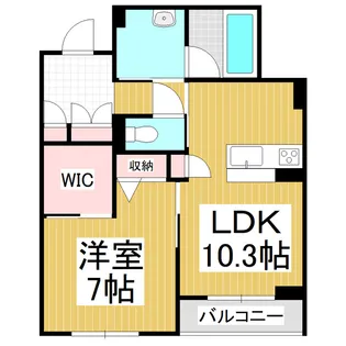 シャーメゾン ヴェルジェ 【102号室】の間取り