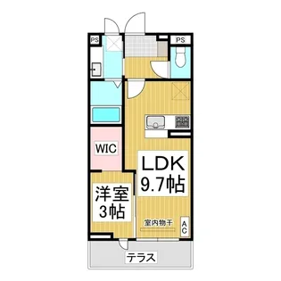 Glicina【103号室】の間取り