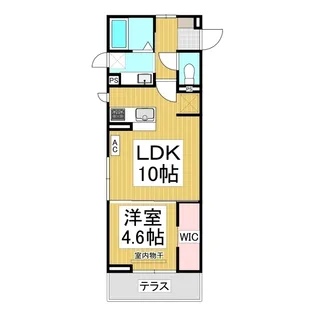 Glicina【105号室】の間取り