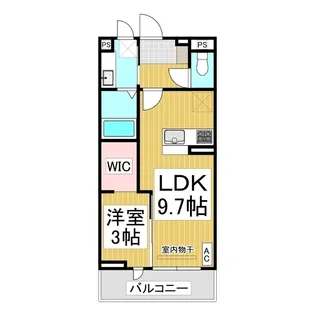 Glicina【303号室】の間取り