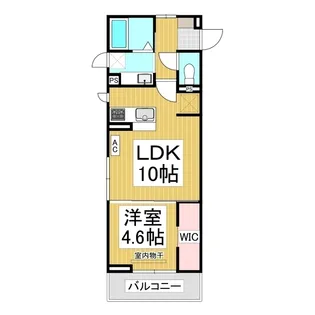 Glicina【305号室】の間取り