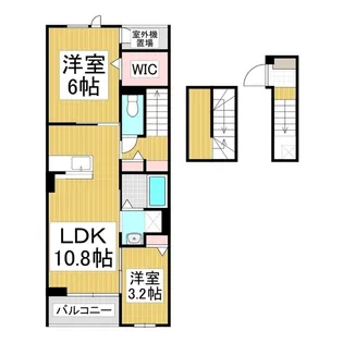 2LDKの間取り画像