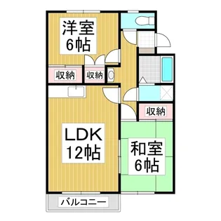 グリーンパレス上原II【208号室】の間取り