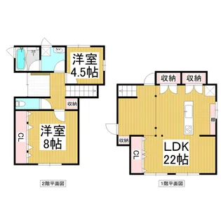 長野県長野市安茂里【一戸建】の間取り