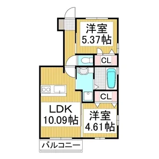(仮)D-room青木島【101号室】の間取り