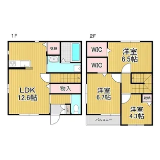 フリーデン征矢野【101号室】の間取り