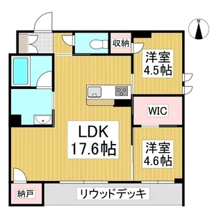 カルムメゾン【101号室】の間取り