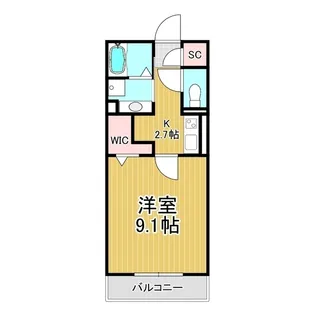 コンフォーティア宮田 B棟【202号室】の間取り