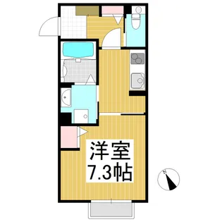 フリーデハイン【103号室】の間取り