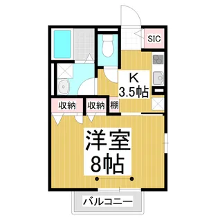 Flatあいのき【101号室】の間取り