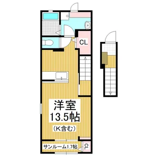 キャトルメゾン【2階】の間取り