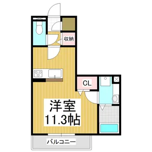 (仮)塩尻駅西口マンション【101号室】の間取り