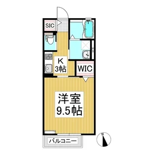 CALME MAISON御影【102号室】の間取り