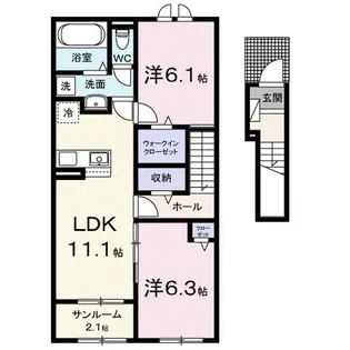 ホップIV【203号室】の間取り