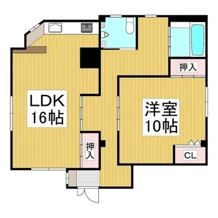 (仮)旧塩尻駅前ビル【1号室】の間取り