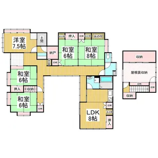 長野県塩尻市洗馬【一戸建】の間取り