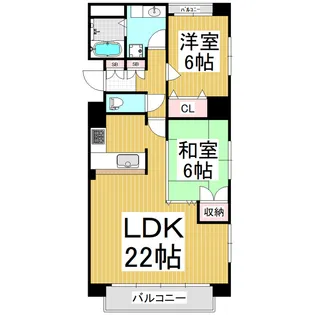 長野県塩尻市広丘野村【マンション】の間取り