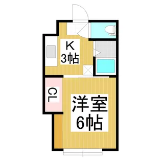 カルチェラタン【204号室】の間取り