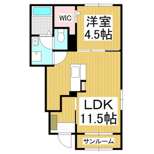 ルミナス・スターズ【104号室】の間取り