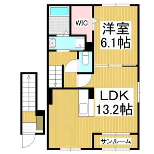ルミナス・スターズ【204号室】の間取り