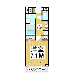 仮)上千歳町共同住宅【202号室】の間取り