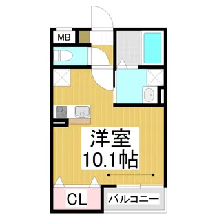 仮)上千歳町共同住宅【105号室】の間取り