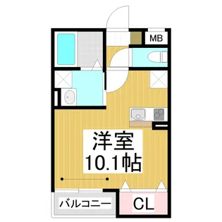 仮)上千歳町共同住宅【104号室】の間取り