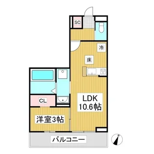 Lumiere33【3階】の間取り