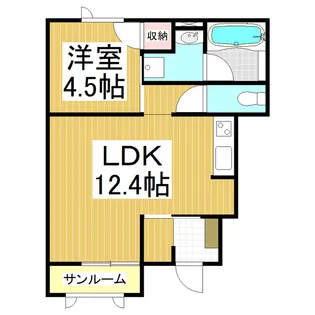 メゾンD Ⅳ【103号室】の間取り