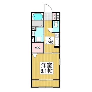 (仮)ウィズハイム小屋北【101号室】の間取り