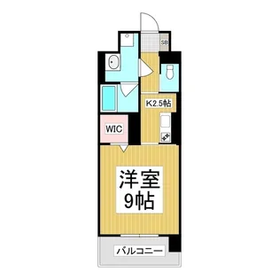 コンフォーティア広丘吉田Ⅲ A棟【308号室】の間取り
