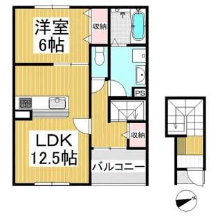 リナージュ秋和【204号室】の間取り
