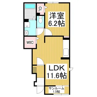 ハイマウンテン【1階】の間取り