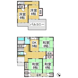 長野県上田市諏訪形【一戸建】の間取り