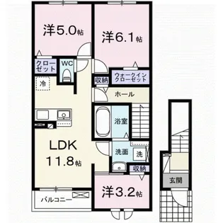 アンシャンテ【2階】の間取り