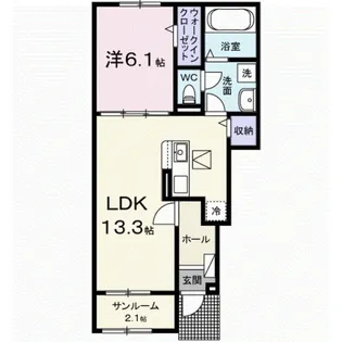 ホップV A【1階】の間取り