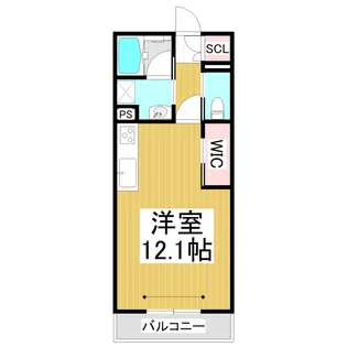 (仮)ベレオ中御所【202号室】の間取り