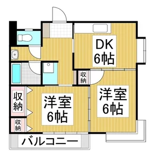 プレタメゾン下田【201号室】の間取り