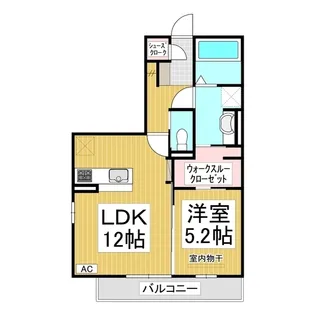 ルミエール青木島【303号室】の間取り