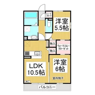 ルミエール青木島【2階】の間取り
