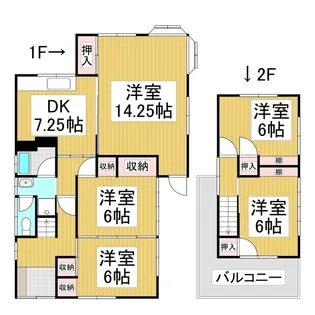 長野県茅野市宮川【一戸建】の間取り