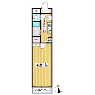 エトワール上田 304【304号室】の間取り